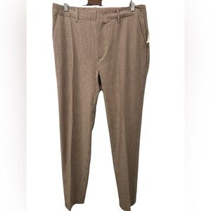 GAP NWT Tan Brown Guncheck Pants Size 12 Tall